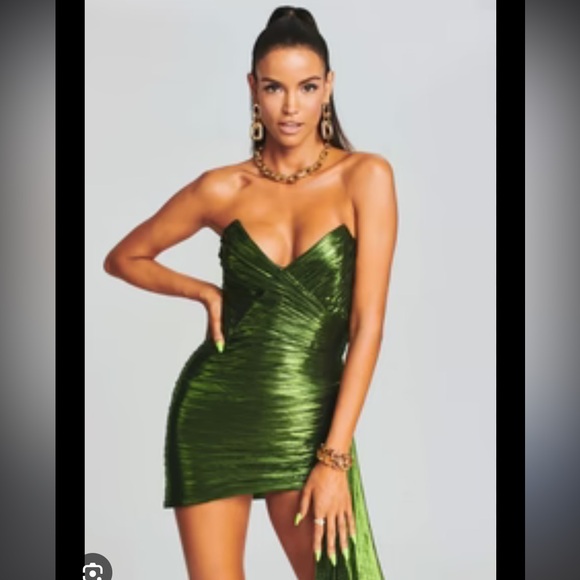 rat and boa ophelia dress green Rat + Boa | Ophelia Dress - Emerald